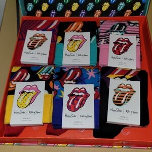 Happy Socks Rolling Stones Men's Sock Set  6  Multicolor